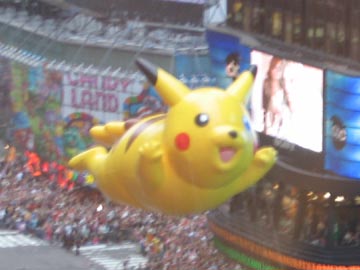 Pikachu, Macy's Thanksgiving Day Parade, November 25, 2004